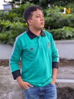 Liverpool FC Terrace Icons Long Sleeve Polo Shirt - Image 3